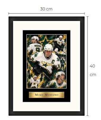 Uusi Mike Modano Dallas NHL art print Limited Edition