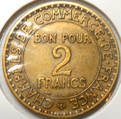 France. 2 francs 1923.