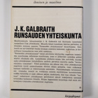 John Kenneth Galbraith : Runsauden yhteiskunta - pikkukuva 2