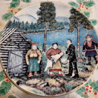 Lappi-lautanen 30 cm Arabia A. Alariesto (1984) - pikkukuva 1