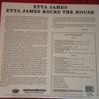 ETTA JAMES - Rocks The House - LP 2021 rhythm & blues MINT - pikkukuva 2