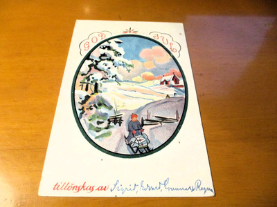God Jul - 1922 os Virkby Hangö banan