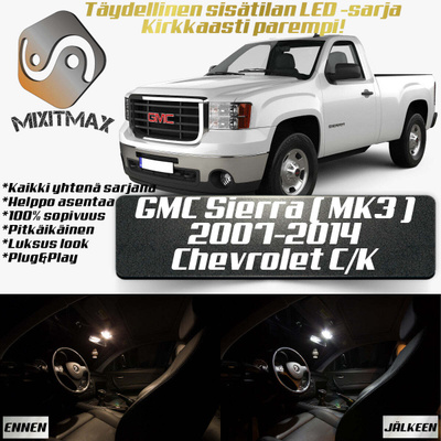 GMC Sierra (MK3) Sisätilan LED-sarja 12-osainen