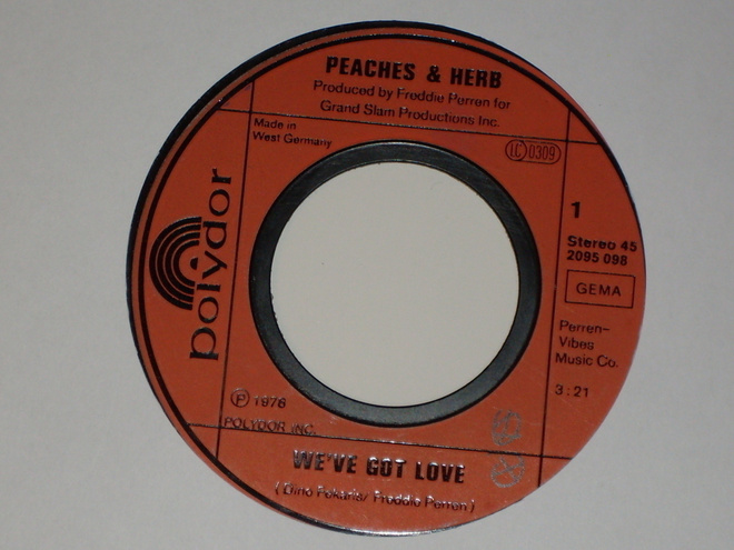 7" PEACHES & HERB - We've Got Love - single 1978 disco EX-