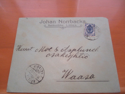 1906 Kälviä Johan Norrbacka Lohtaja