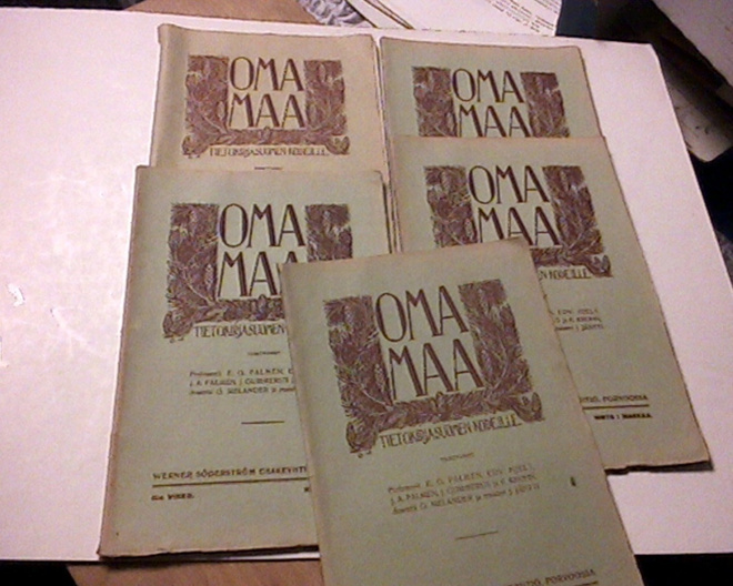 Oma Maa, vihkot, 5 kpl. , 1907, numerot : 7-11.
