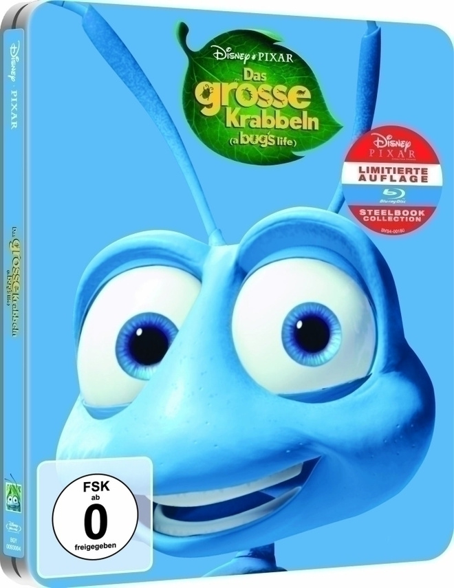 Pixar : A Bug's Life (Saksa steelbook - uusi) Enkku teksit