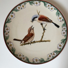 Lintu Seinälautanen "neuntöter" Ø25cm Heinrich Villeroy&Boch - pikkukuva 1