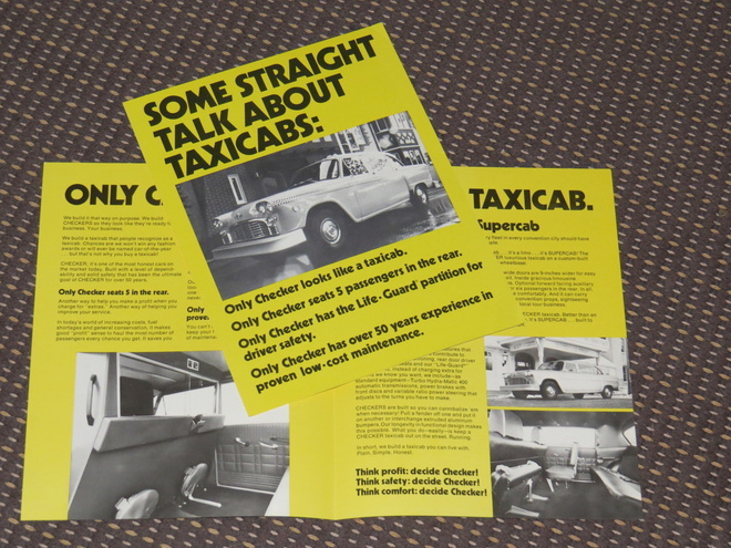 1978 Checker Marathon A-11 esite - KUIN UUSI - taksi