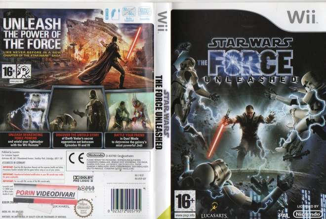 Star Wars Force Unleashed	(44 023)	k		WII							16 - ikäraja