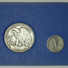 USA Two Silver Classics Walking Liberty Half & Mercury Dime - pikkukuva 2