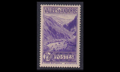 Andorra Fr 88 ** Maisema 1.20 Fr (1942)