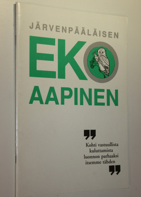 Hannu Harju : Järvenpääläisen ekoaapinen