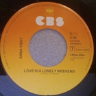 ANNA VISHY :: LOVE IS A LONELY WEEKEND:VINYYLI 7" EUROVISION - pikkukuva 3