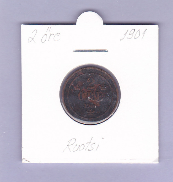 Ruotsi 2 Öre v.1901 KM#746