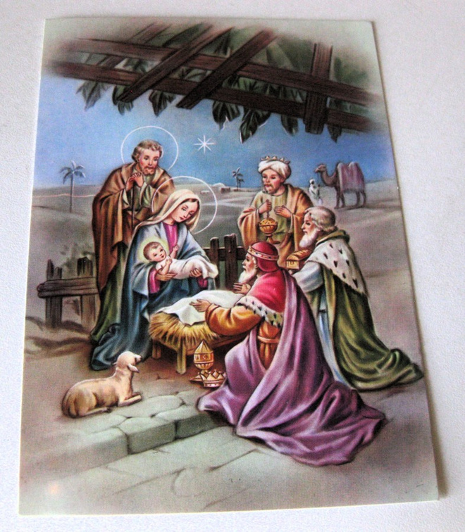 Uskonnollinen joulukortti, kulkematon