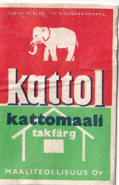 kattol, kattomaali. Maaliteollisuus Oy  . s55