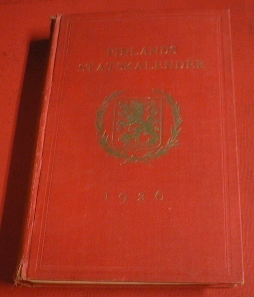 Finlands Statskalender för året 1926
