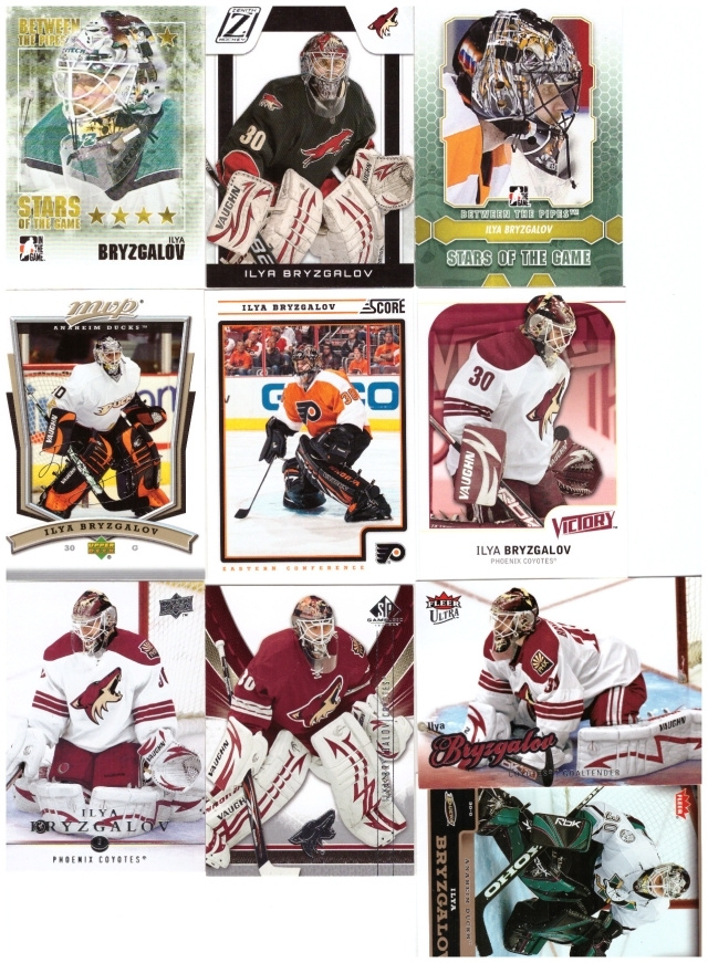 10 x Mv ILYA BRYZGALOLV Coyotes, Flyers, Ducks