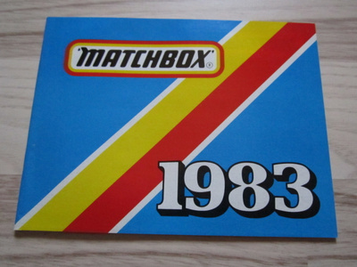 Matchbox metallisten pikkuautojen esite/kuvasto v. 1983
