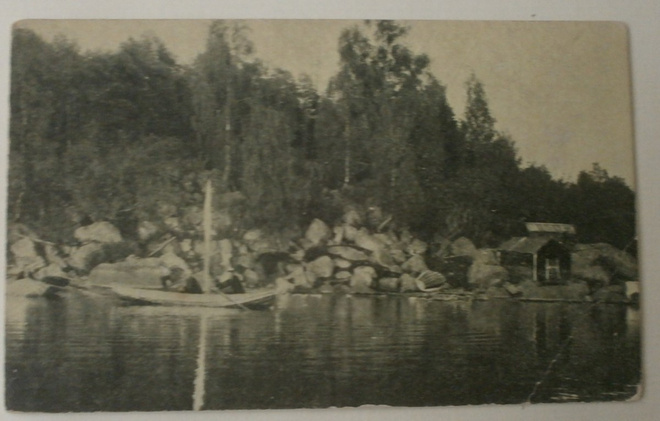 Inkoo, Barösund, rantamaisemaa, vanha mv pk, ei p.