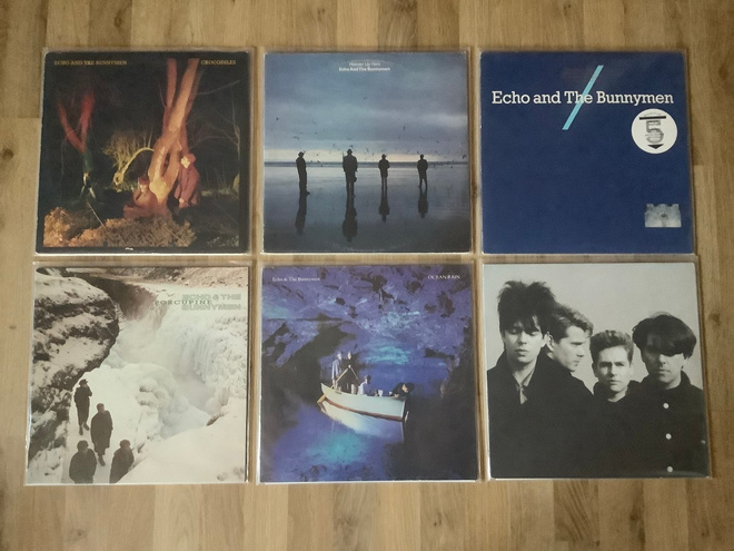 Echo & The Bunnymen vinyylilevykokoelma, 18 x LP’s