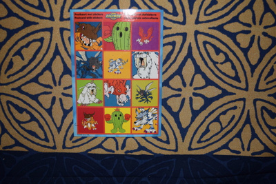 Postikortti Digimon digital monsters tarra digimoneja ilm.2