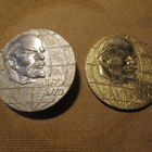 CCCP: kaksi Leninin 100-vuotis muistomitalia - pikkukuva 1