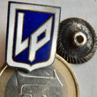 VANHA Merkki Rähinäremmimerkki LP Liikkuva Poliisi Hopea - pikkukuva 1