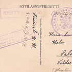 KENTTÄPOSTI LEIMA JALKAVÄKIRYKMENTTI 14 JA MUUT, KUVA - pikkukuva 1