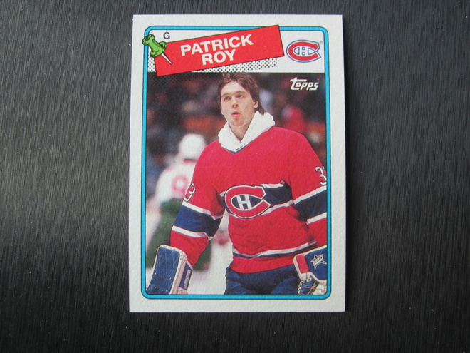 1988-89 TOPPS #116 PATRICK ROY TOKAN VUODEN KORTTI