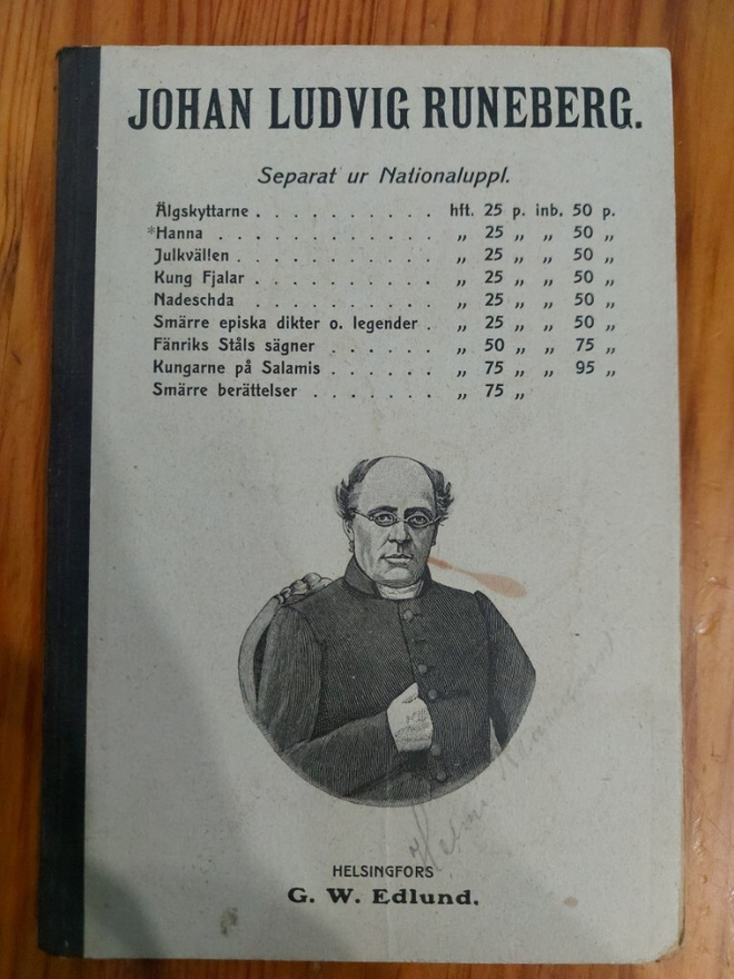 J.L. Runeberg, HANNA. En dikt i tre sånger, Hki 1903
