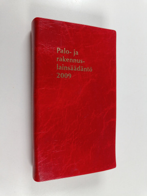 Palo- ja rakennuslainsäädäntö 2009