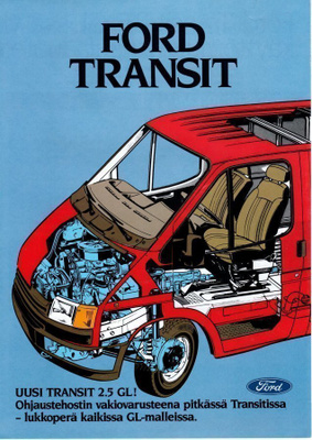 Ford Transit 2,5 GL -esite, 1988