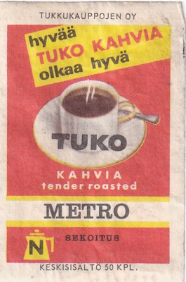 Metro. Hyvää Tuko kahvia  ,   s86