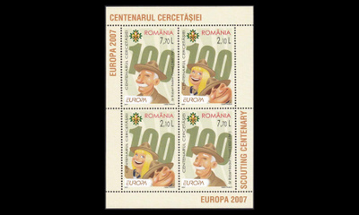 Romania 6190-1BL396_II ** Europa partio (2007)
