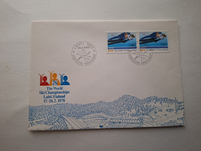 MM-kisat Lahti 1978 kirjekuori