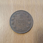 10 penniä 1917  NII monogrammilla - pikkukuva 1