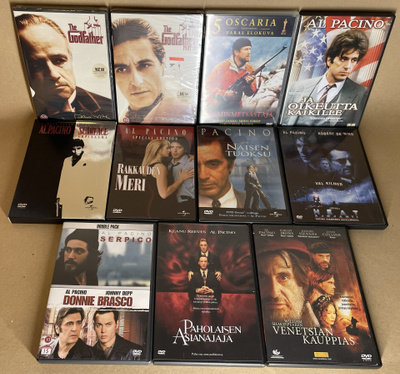 Al Pacino elokuvia 11 kpl DVD
