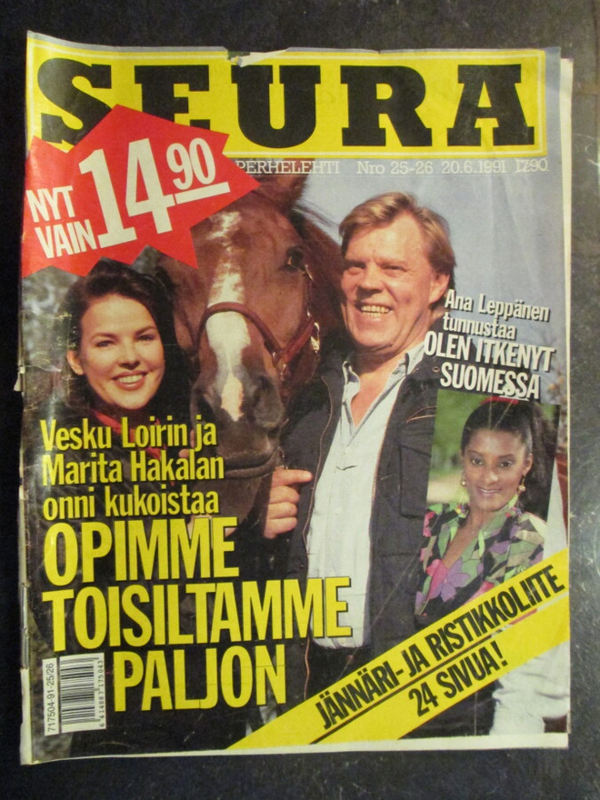 SEURA LEHTI 25-26 / 1991 34 V TAKAA SIS.LUETTELO KUVA 2 ja 3