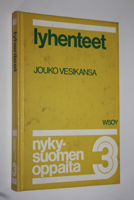 Jouko Vesikansa : Nykysuomen oppaita 3, Lyhenteet