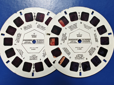 VIEW-MASTER KUVAKIEKKOJA 2 KPL B 4001, B 4002 BAMBI