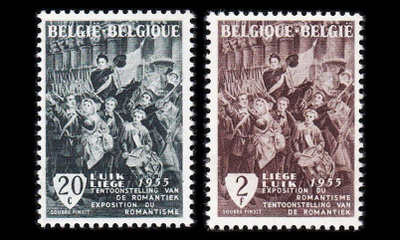 Belgia 1020-1 ** Näyttely Romantiikka Liègen alueella (195