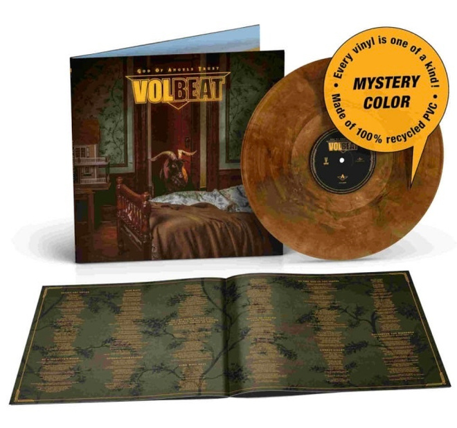 VOLBEAT : God Of Angels Trust - LP, LTD, Mystery Color, uusi
