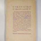 Erkki Niinivaara : Uskovatko uskovaiset : tutkisteluja - pikkukuva 2