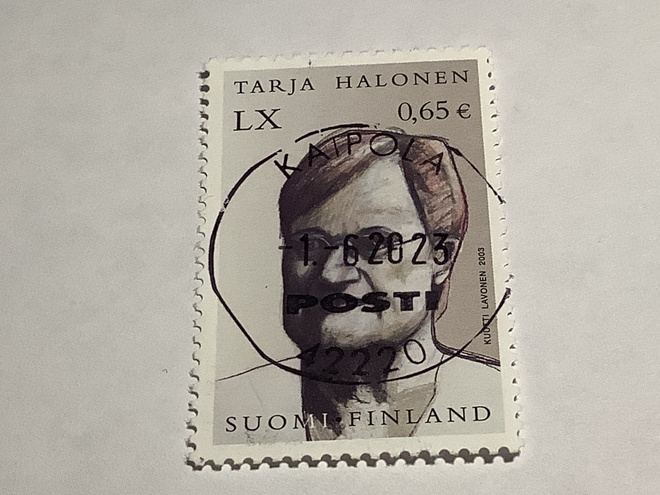 Lape 1672 / 2003 Presidentti Halonen o leimattu Lo