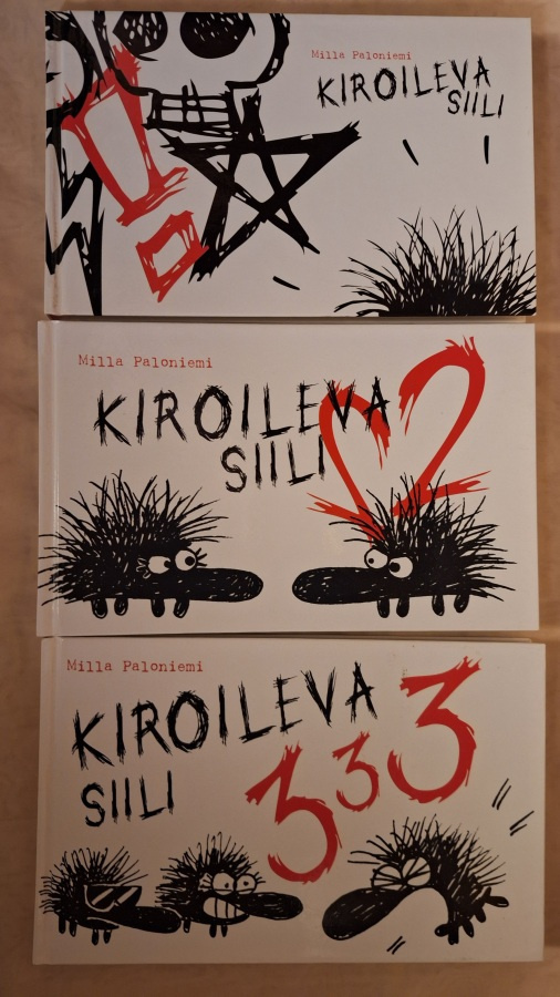 Sarjakuvakirjat Kiroileva Siili 1-3, Milla Paloniemi