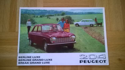 Esite Peugeot 204, 1969