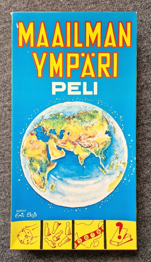 Maailman ympäri vintage-peli. Hieno kunto