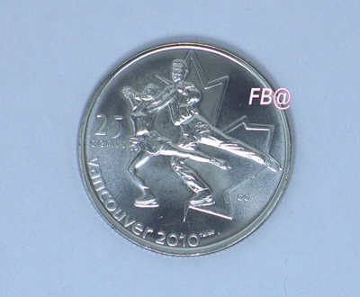 2010 Kanada 25c. Juhlakolikko : TAITOLUISTELU UNC.
